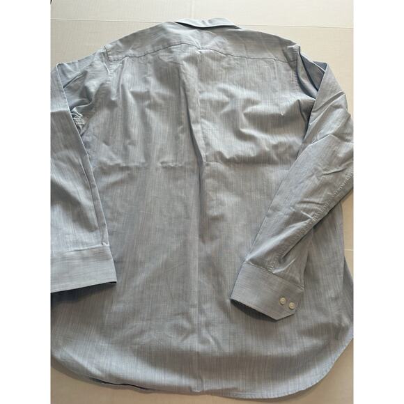 Tailorbyrd Collection Button Shirt Blue w/floral accent Cuff XL Long Sleeve - Picture 12 of 12